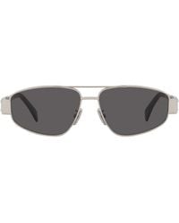 Celine - Metal Triomphe Pilot Sunglasses - Lyst