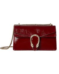 Gucci - Small Rosso Ancora Patent Leather Dionysus Shoulder Bag - Lyst