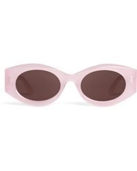 Alaïa - Acetate Oval Sunglasses - Lyst