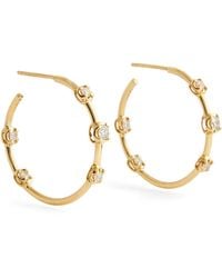 Jacquie Aiche - And Diamond Sophia Hoop Earrings - Lyst