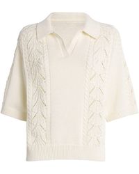 Loulou de Saison - Cotton Crochet Kina Polo Sweater - Lyst