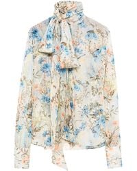 McQueen - Silk Floral Shirt - Lyst