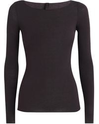 Skims - Sheer Modal Boat-Neck T-Shirt - Lyst