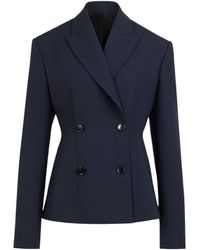 Alaïa - Wool Double-Breasted Blazer - Lyst