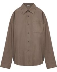Loewe - Cotton-Blend Anagram Shirt - Lyst