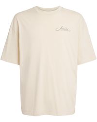 Amiri - Cotton Check Patch T-Shirt - Lyst