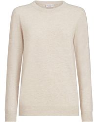 Brunello Cucinelli - Cashmere Monili-Detail Crew-Neck Sweater - Lyst