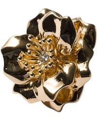 Miu Miu - Floral Crystal-Embellished Brooch - Lyst