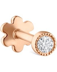 Maria Tash - Scalloped Set Diamond Threaded Single Stud Earring - Lyst