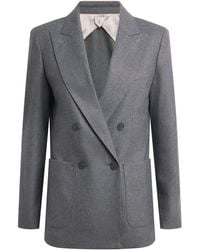Max Mara - Cashmere Double-Breasted Blazer - Lyst