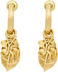 Saint Laurent - Cassandre Floral Earrings - Lyst