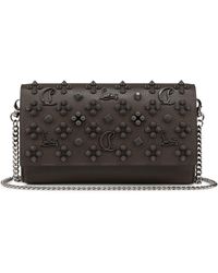 Christian Louboutin - Paloma Leather Embellished Chain Wallet - Lyst