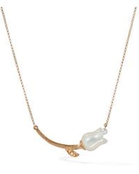 Annoushka - Diamond And Pearl Tulips Chain Necklace - Lyst