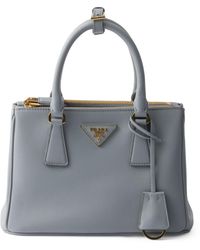 Prada - Small Leather Galleria Top-Handle Bag - Lyst