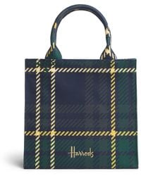 Harrods - Small Tartan Tote Bag - Lyst