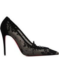 Christian Louboutin - Km Lace 100 Mesh Heels - Lyst