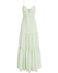 Alice + Olivia - Lace-Trim Nicky Maxi Dress - Lyst