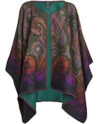 Etro - Wool-Blend Paisley Reversible Cardigan - Lyst