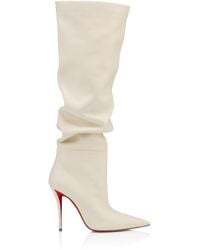 Christian Louboutin - Zependris 100 Deer Leather Knee-High Boots - Lyst