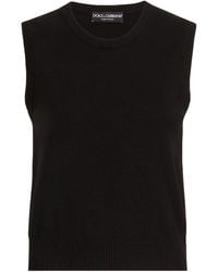 Dolce & Gabbana - Cashmere Sweater Vest - Lyst