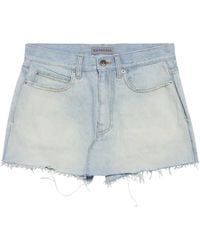 Balenciaga - Denim Mini Skort - Lyst
