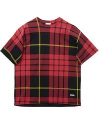 Alexander McQueen - Cotton Oversized Tartan T-Shirt - Lyst