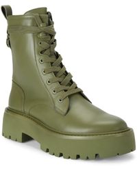 Kurt Geiger - Leather Matilda Combat Boots - Lyst