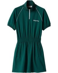 Miu Miu - Technical Jersey Mini Dress - Lyst