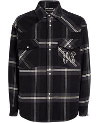 Palm Angels - Monogrammed Check Overshirt - Lyst