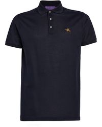 Ralph Lauren - Ralph Lauren Label Cotton Logo Polo Shirt - Lyst