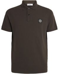 Stone Island - Cotton Compass Polo Shirt - Lyst