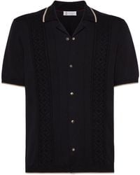 Brunello Cucinelli - Club Collar Polo Shirt - Lyst