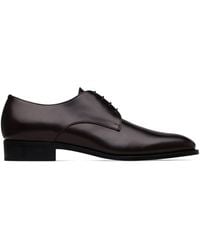 Saint Laurent - Leather Adrien Derby Shoes - Lyst
