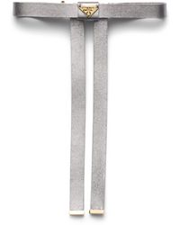 Prada - Nappa Leather Bow Hair Clip - Lyst