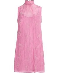 STAUD - Beaded Albee Mini Dress - Lyst