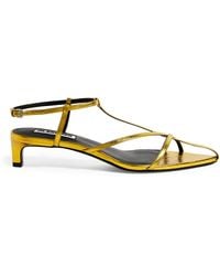 Jil Sander - Leather Strappy Heeled Sandals - Lyst