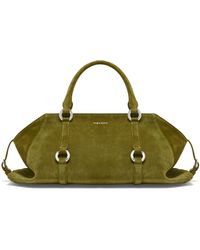 McQueen - Suede Farringdon Top-Handle Bag - Lyst