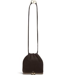 Alaïa - Suede Le Ponchon Cross-Body Bag - Lyst
