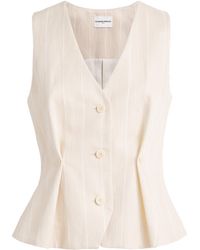 Claudie Pierlot - Pleated Stripe Waistcoat - Lyst