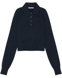 Givenchy - Cotton-Silk Polo Sweater - Lyst