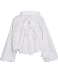 Patou - Cotton Ruffle Shirt - Lyst
