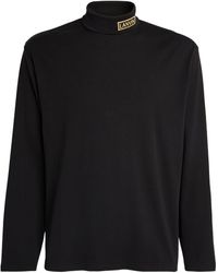 Lanvin - X Future Logo-embroidered Rollneck Top - Lyst