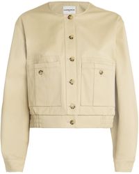Claudie Pierlot - Cotton Cropped Jacket - Lyst