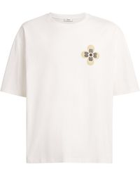 Commas - Cotton Floral Embroidery T-Shirt - Lyst