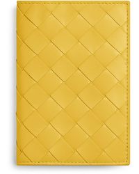 Bottega Veneta - Leather Intrecciato Passport Holder - Lyst