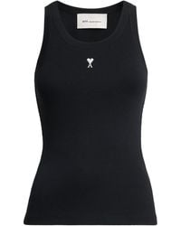 Ami Paris - Cotton Ami De Coeur Tank Top - Lyst