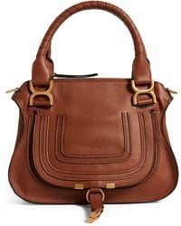 Chloé - Small Leather Marcie Top-Handle Bag - Lyst