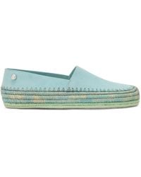 Loewe - X Paula's Ibiza Suede Raffia-Trim Rio Slippers - Lyst