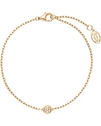 Cartier - Medium And Diamond D'Amour Bracelet - Lyst