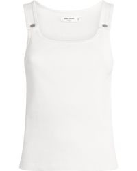 Still Here - Stretch-Cotton Snap Tank Top - Lyst